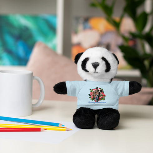 Custom Photo Festive Poinsettia Stuffed Animals with Tee